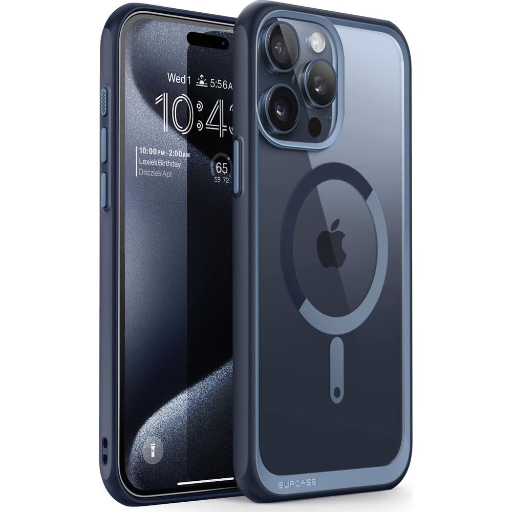 Etui Supcase UB Mag z MagSafe do iPhone 15 Pro, przezroczysto-niebieskie